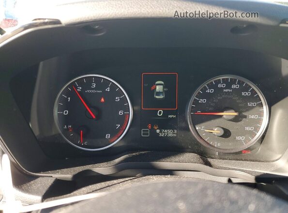 JF1VBAF68P9811610 2023 SUBARU WRX White Widok zestawu wskaźników