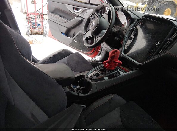 JF1VBAN63R8803022 2024 SUBARU WRX Red Widok wnętrza z przodu