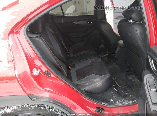 JF1VBAN63R8803022 2024 SUBARU WRX Red Widok naklejki z numerem VIN