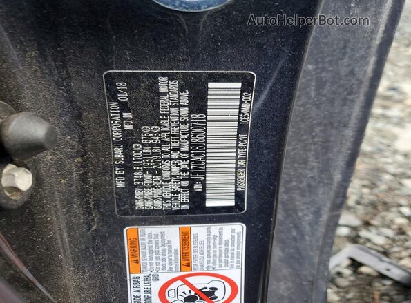 JF1ZCAC18J8600718 2018 SUBARU BRZ Charcoal 