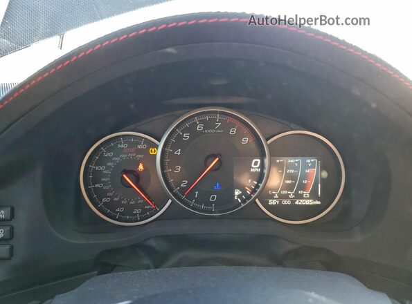 JF1ZCAD12L9700518 2020 SUBARU BRZ White ხელსაწყოთა პანელის ხედი