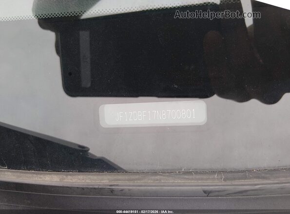 JF1ZDBF17N8700801 2022 SUBARU BRZ White Widok komory silnika