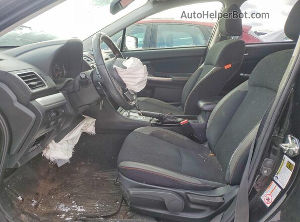 JF2GPABC7G8343537 2016 SUBARU CROSSTREK Black Front interior view