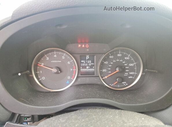 JF2GPABC7G8343537 2016 SUBARU CROSSTREK Black Instrument cluster view