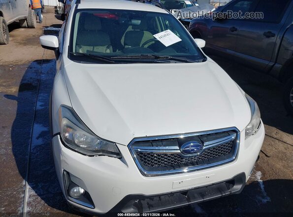 JF2GPABC9H8206407 2017 SUBARU CROSSTREK White Widok zestawu wskaźników