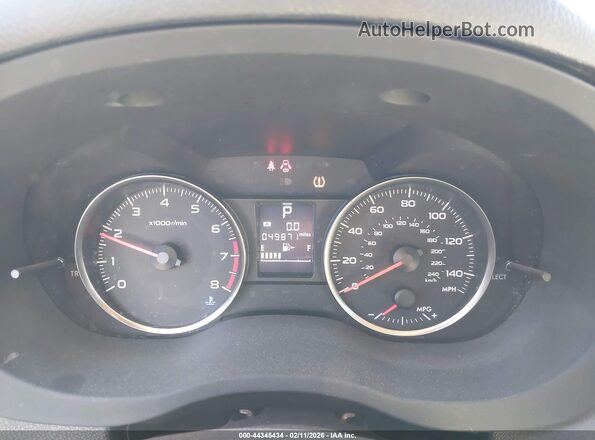 JF2GPABC9H8206407 2017 SUBARU CROSSTREK White Widok tylnych siedzeń