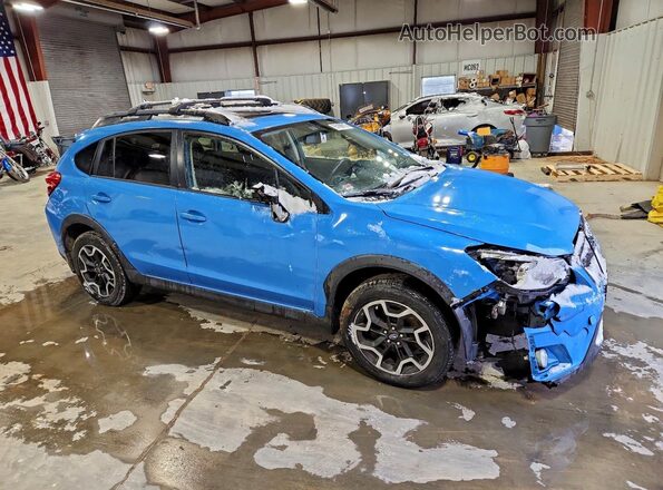 JF2GPABCXG8343824 2016 SUBARU CROSSTREK Синий Передняя правая четверть