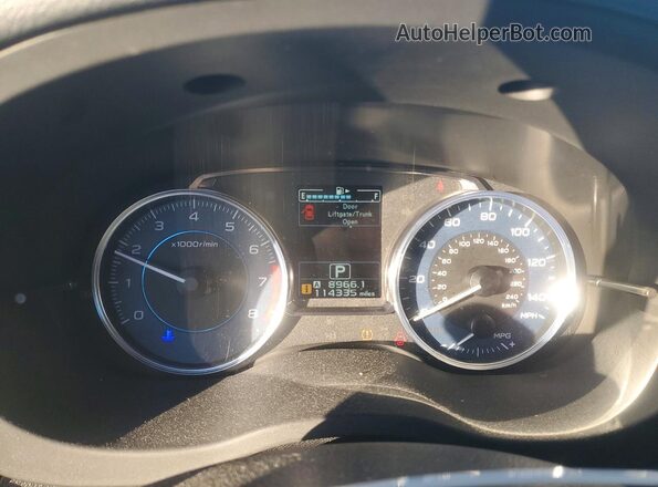 JF2GPAKC3G8224495 2016 SUBARU CROSSTREK Silver Widok zestawu wskaźników