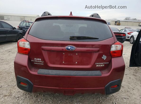 JF2GPALC9H8211718 2017 SUBARU CROSSTREK Red Вид ззаду