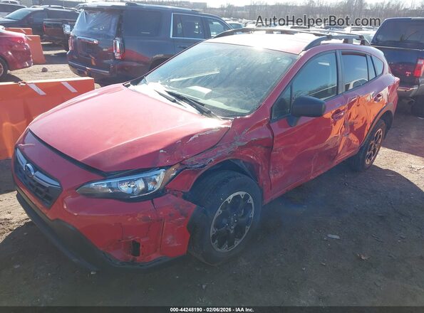 JF2GTAACXP9329526 2023 SUBARU CROSSTREK Red Вид спереду