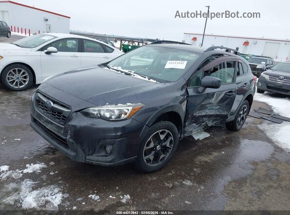 JF2GTADC1JH233907 2018 SUBARU CROSSTREK Black Vista tres cuartos delantera izquierda