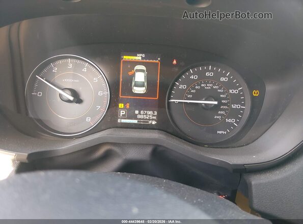 JF2GTADC9J8268906 2018 SUBARU CROSSTREK Light Blue Widok tylnych siedzeń