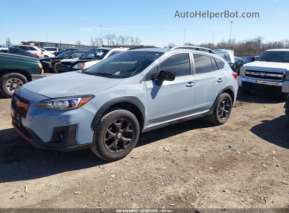JF2GTADC9J8268906 2018 SUBARU CROSSTREK Light Blue Przód lewy