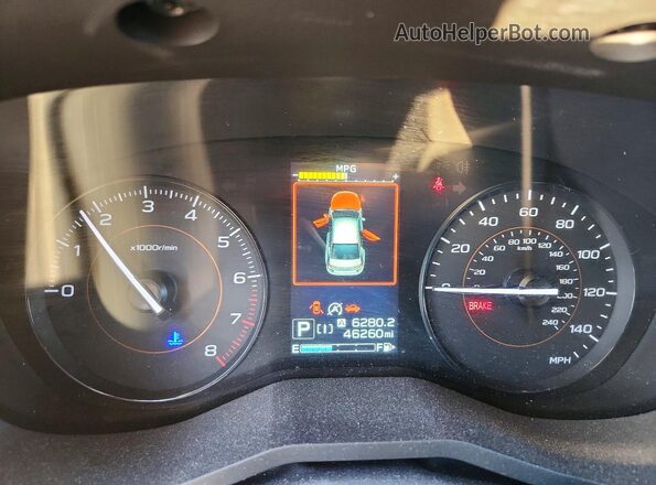 JF2GTAEC0N8241694 2022 SUBARU CROSSTREK Silver Սարքավորումների վահանակի տեսք
