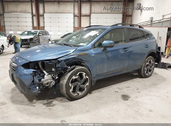 JF2GTHMC1PH242463 2023 SUBARU CROSSTREK Blue Vista tres cuartos delantera izquierda