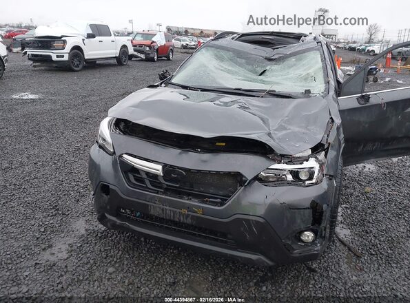 JF2GTHNC1NH223682 2022 SUBARU CROSSTREK Gray Front view