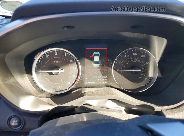 JF2GTHNC7NH227185 2022 SUBARU CROSSTREK Black Widok zestawu wskaźników