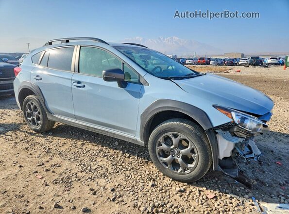 JF2GTHSC3NH204572 2022 SUBARU CROSSTREK Blue Delantero derecho
