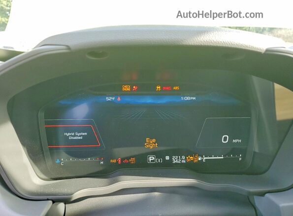 JF2GUSND9T8219735 2026 SUBARU CROSSTREK Green Вид щитка приладів