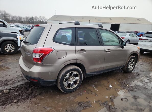JF2SJAAC3GH536538 2016 SUBARU FORESTER 2.5 Желто-коричневый Задняя правая четверть