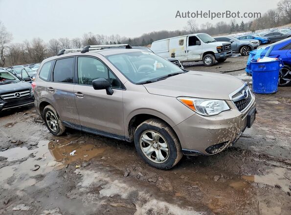 JF2SJAAC3GH536538 2016 SUBARU FORESTER 2.5 Желто-коричневый Передняя правая четверть