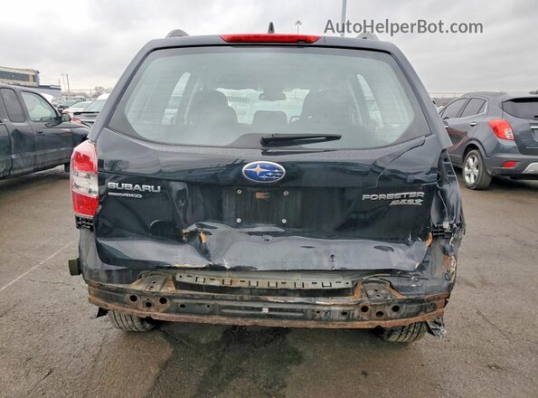 JF2SJABC3GH425177 2016 SUBARU FORESTER 2.5 Black Rear view