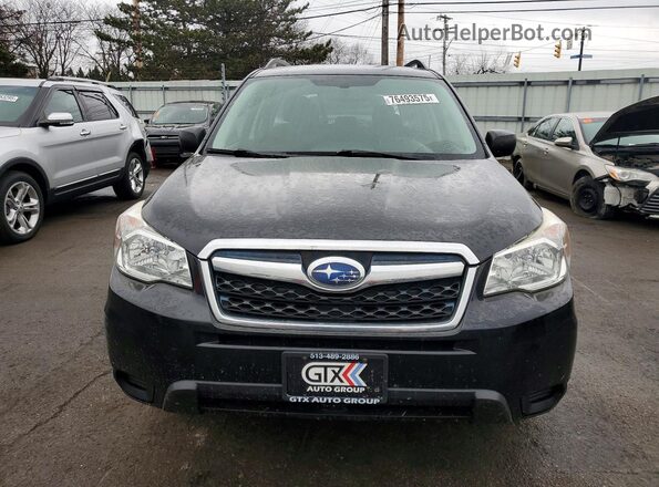 JF2SJABC3GH425177 2016 SUBARU FORESTER 2.5 Black Front view