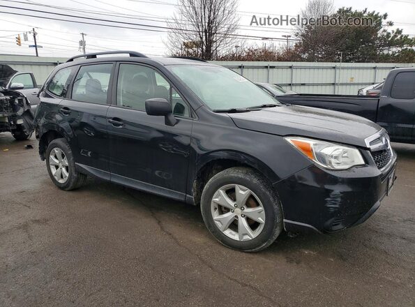 JF2SJABC3GH425177 2016 SUBARU FORESTER 2.5 Black Front right