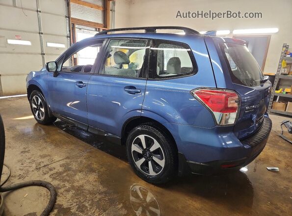 JF2SJABC8JH571582 2018 SUBARU FORESTER 2.5 Blue Rear left