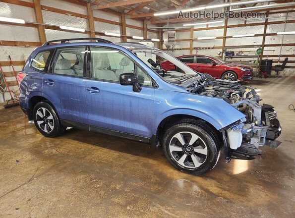 JF2SJABC8JH571582 2018 SUBARU FORESTER 2.5 Blue Front right