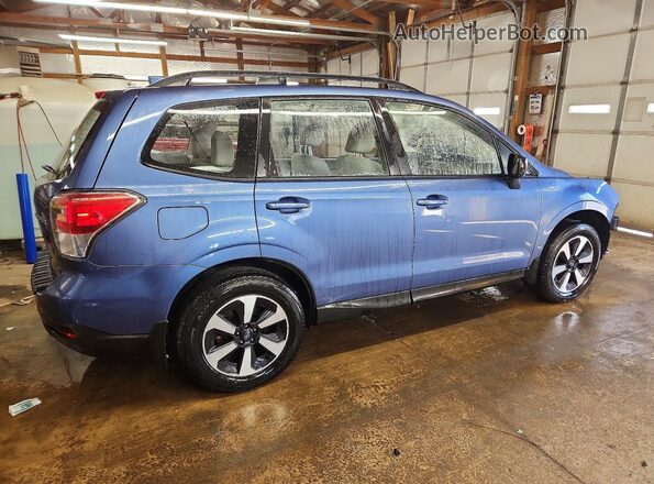 JF2SJABC8JH571582 2018 SUBARU FORESTER 2.5 Blue Rear right