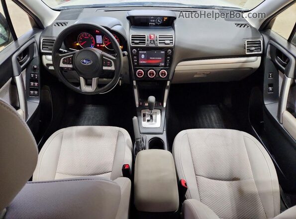 JF2SJAEC4HH432782 2017 SUBARU FORESTER 2.5 White წინა პანელის ხედი