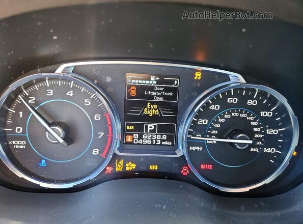 JF2SJAWC4HH454117 2017 SUBARU FORESTER 2.5I TO Blue Vista del cuadro de instrumentos