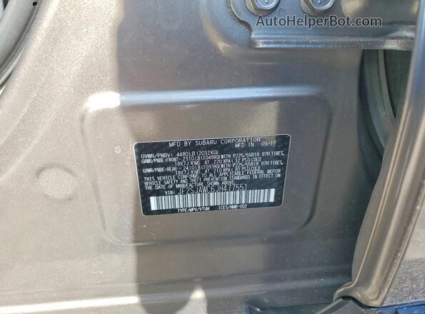 JF2SJAWC6JH477551 2018 SUBARU FORESTER 2.5I TO Brown 