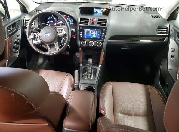 JF2SJGTC3HH541627 2017 SUBARU FORESTER2. Brown Dashboard view