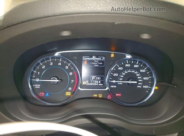 JF2SJGTC3HH541627 2017 SUBARU FORESTER2. Brown Instrument cluster view