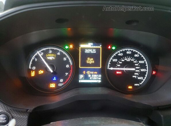 JF2SKAJC9RH492562 2024 SUBARU FORESTER Black Widok zestawu wskaźników