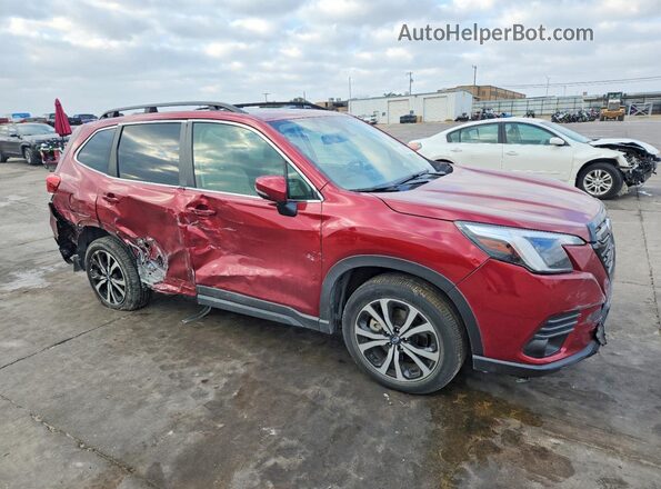 JF2SKANCXNH486807 2022 SUBARU FORESTER Maroon Առջևի աջ