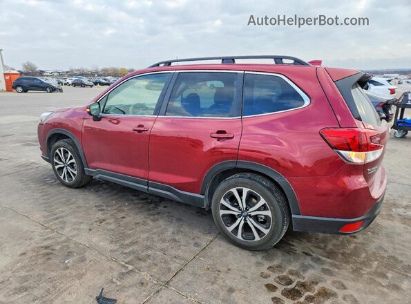 JF2SKANCXNH486807 2022 SUBARU FORESTER Maroon Հետևի ձախ