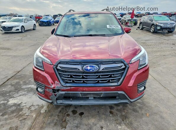 JF2SKANCXNH486807 2022 SUBARU FORESTER Maroon Դիմացի տեսք