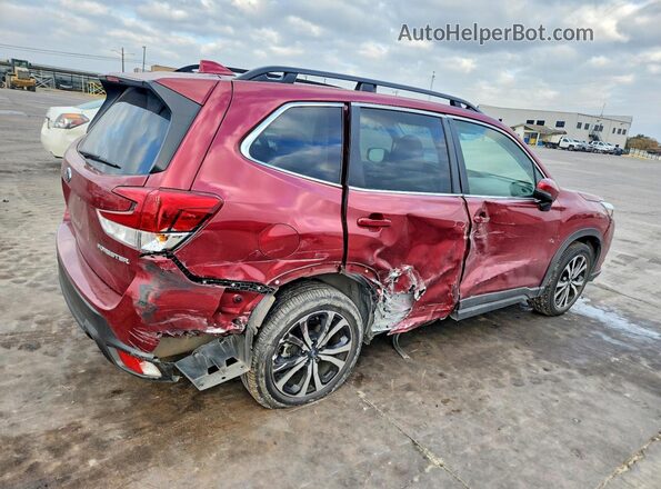 JF2SKANCXNH486807 2022 SUBARU FORESTER Maroon Հետևի աջ
