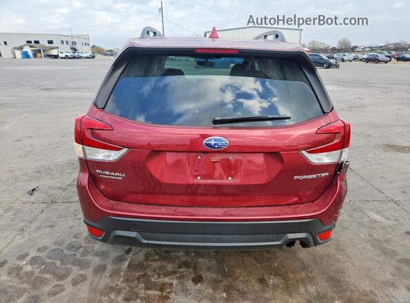 JF2SKANCXNH486807 2022 SUBARU FORESTER Maroon Հետևի տեսք