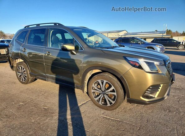 JF2SKAPC9PH437341 2023 SUBARU FORESTER Зеленый Передняя правая четверть