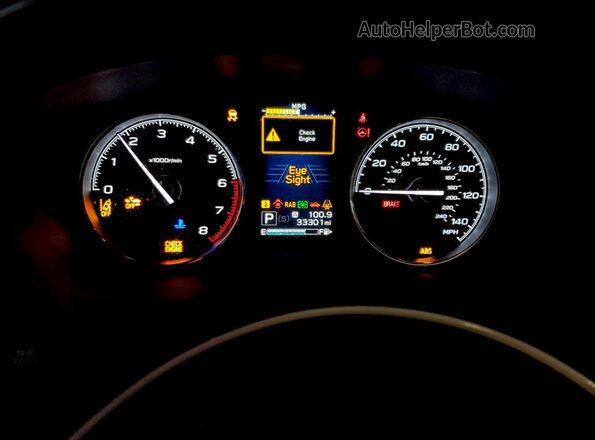 JF2SKAWC9KH426463 2019 SUBARU FORESTER Белый Вид щитка приборов