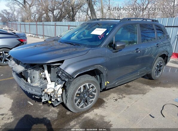 JF2SLDDC8SH412166 2025 SUBARU FORESTER Gray წინა მარცხენა ხედი სამი მეოთხედიდან