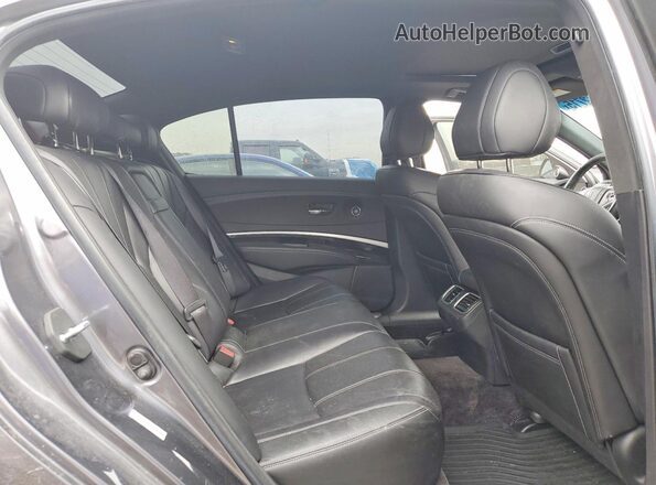 JH4KC1F52JC000265 2018 ACURA RLX Gray Հետևի նստատեղերի տեսք