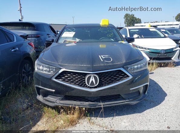 JH4KC1F53JC001165 2018 ACURA RLX Black უკანა სალონის ხედი