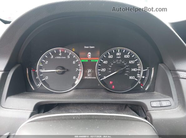 JH4KC1F59GC001275 2016 ACURA RLX Black უკანა სავარძლების ხედი