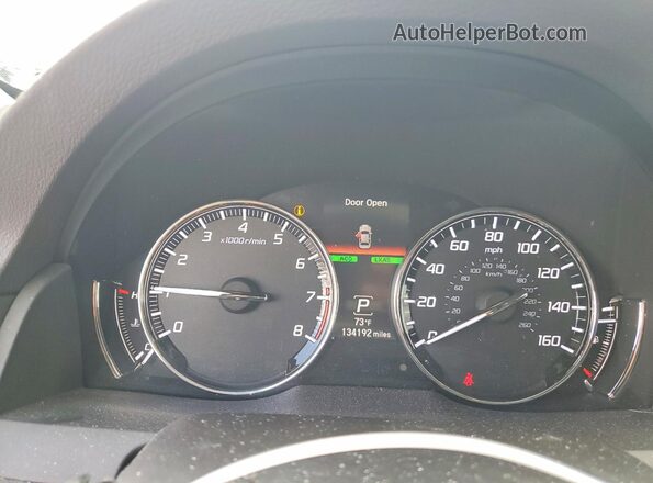 JH4KC1F99GC001456 2016 ACURA RLX Black Instrument cluster view