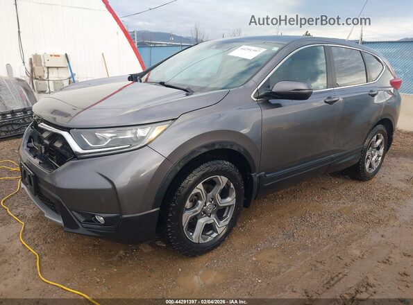 JHLRW2H59KX022304 2019 HONDA CR-V Gray წინა მარცხენა ხედი სამი მეოთხედიდან